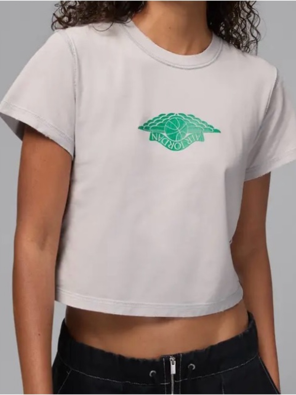 Nike Jordan Rare Air Distressed Cropped Tee